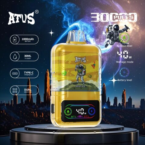 DE021 30000 Puffs Disposable Vape with-LED-display-screen and adjustable airflow MTL DTL ATVS Vape