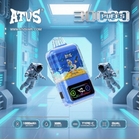 DE021 30000 Puffs Disposable Vape with-LED-display-screen and adjustable airflow MTL DTL ATVS Vape