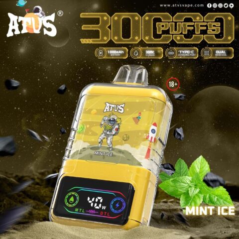 DE021 30000 Puffs Disposable Vape with-LED-display-screen and adjustable airflow MTL DTL ATVS Vape