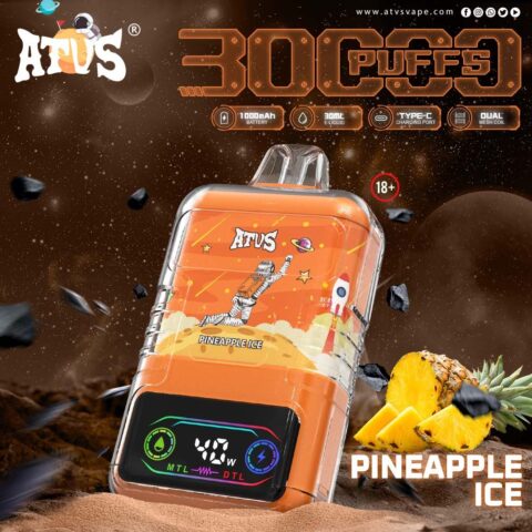 DE021 30000 Puffs Disposable Vape with-LED-display-screen and adjustable airflow MTL DTL ATVS Vape