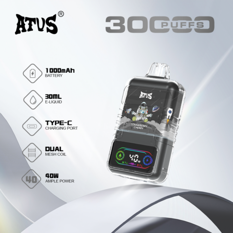 DE021 30000 Puffs Disposable Vape with-LED-display-screen and adjustable airflow MTL DTL ATVS Vape
