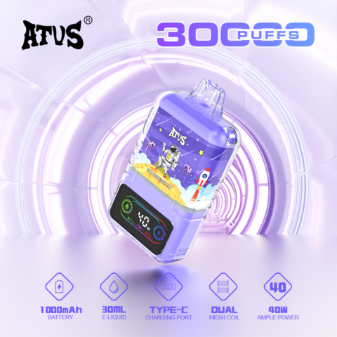 DE021 30000 Puffs Disposable Vape with-LED-display-screen and adjustable airflow MTL DTL ATVS Vape