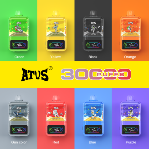 DE021 30000 Puffs Disposable Vape with-LED-display-screen and adjustable airflow MTL DTL ATVS Vape