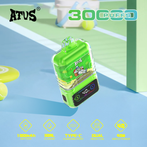 DE021 30000 Puffs Disposable Vape with-LED-display-screen and adjustable airflow MTL DTL ATVS Vape