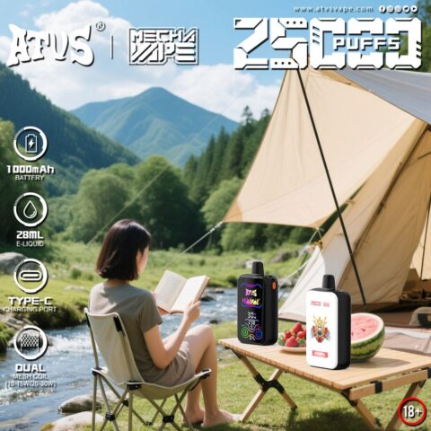 DE021 30000 Puffs Disposable Vape with-LED-display-screen and adjustable airflow MTL DTL ATVS Vape