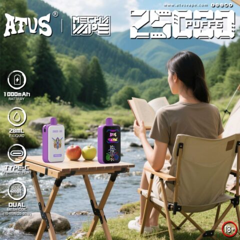 DE021 30000 Puffs Disposable Vape with-LED-display-screen and adjustable airflow MTL DTL ATVS Vape