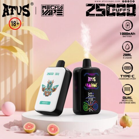 DE021 30000 Puffs Disposable Vape with-LED-display-screen and adjustable airflow MTL DTL ATVS Vape