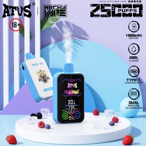 DE021 30000 Puffs Disposable Vape with-LED-display-screen and adjustable airflow MTL DTL ATVS Vape