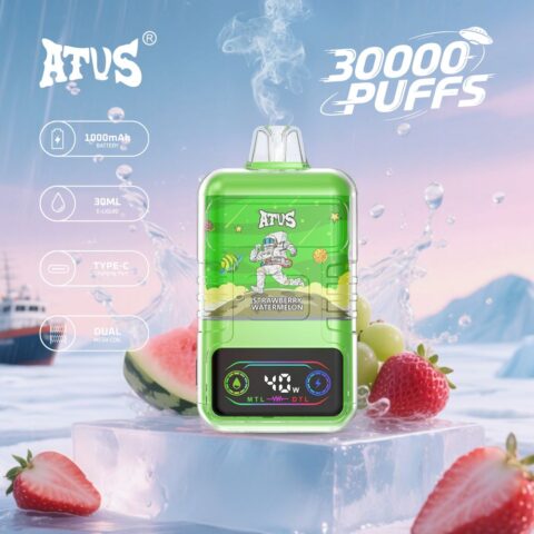 DE021 30000 Puffs Disposable Vape with-LED-display-screen and adjustable airflow MTL DTL ATVS Vape