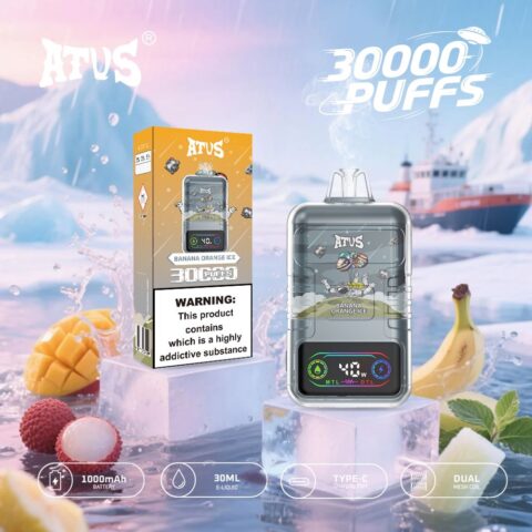 DE021 30000 Puffs Disposable Vape with-LED-display-screen and adjustable airflow MTL DTL ATVS Vape