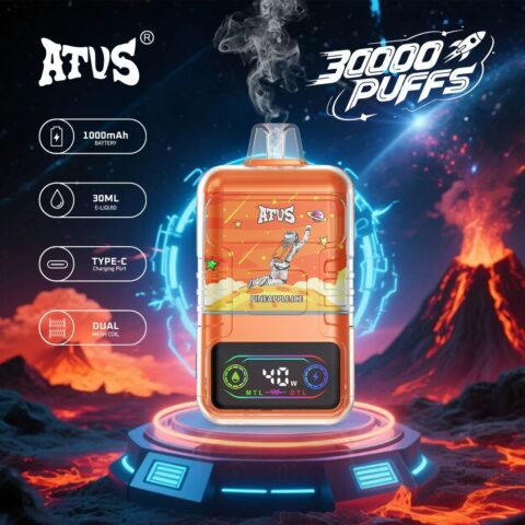 DE021 30000 Puffs Disposable Vape with-LED-display-screen and adjustable airflow MTL DTL ATVS Vape