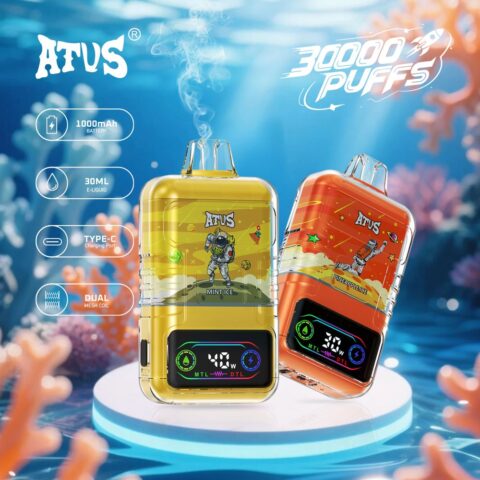 DE021 30000 Puffs Disposable Vape with-LED-display-screen and adjustable airflow MTL DTL ATVS Vape