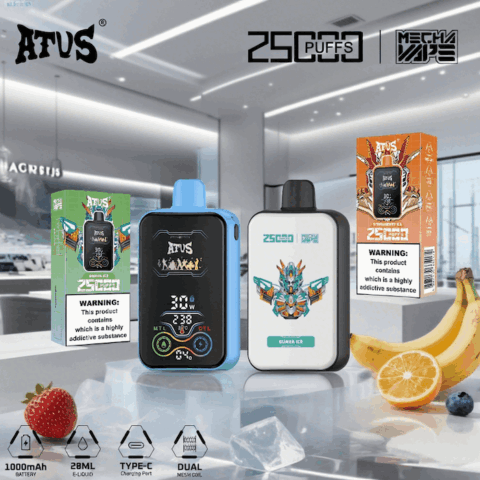 DE022 25000 Puffs Disposable Vape with Full screen rechargeable and adjustable airflow ATVS Vape