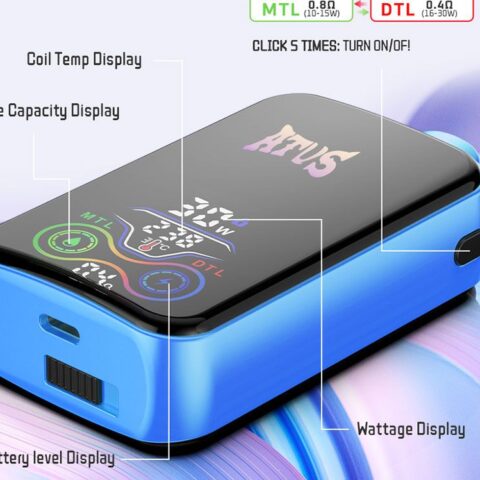 DE022 25000 Puffs Disposable Vape with Full screen rechargeable and adjustable airflow ATVS Vape