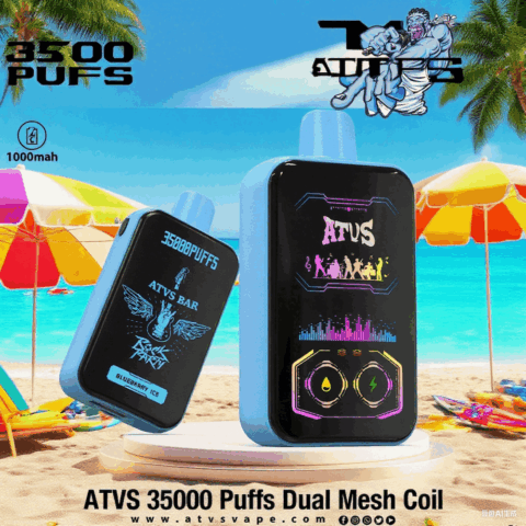 DE022 35000 Puffs Disposable Vape with Full screen rechargeable and adjustable airflow ATVS Vape