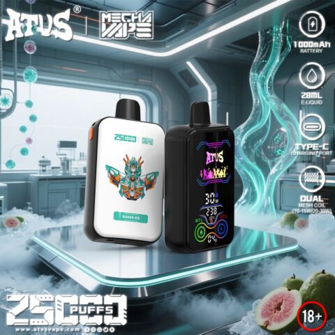 DE022 35000 Puffs Disposable Vape with Full screen rechargeable and adjustable airflow ATVS Vape