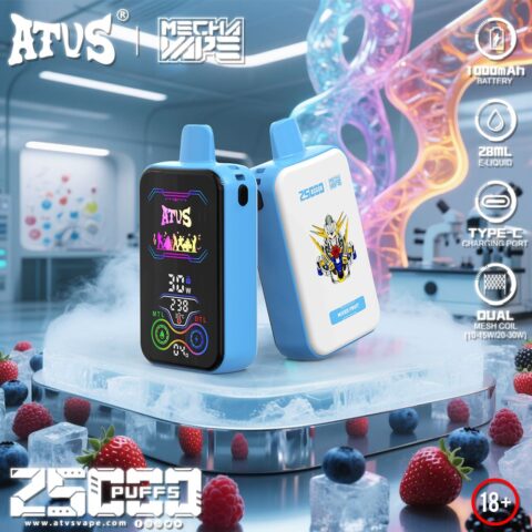 DE022 35000 Puffs Disposable Vape with Full screen rechargeable and adjustable airflow ATVS Vape