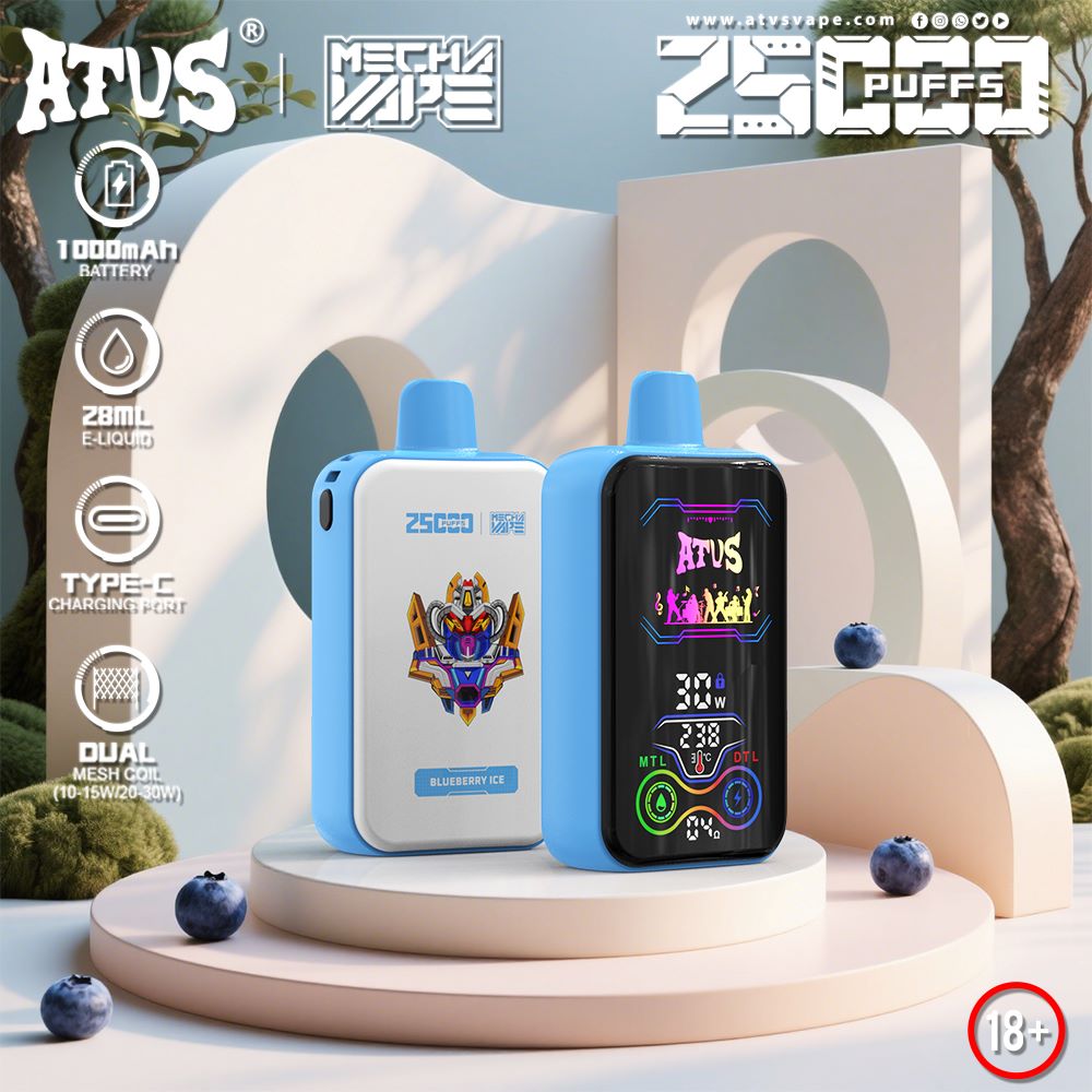DE022 35000 Puffs Disposable Vape with Full screen rechargeable and adjustable airflow ATVS Vape