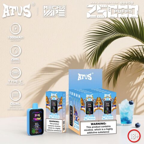 DE022 35000 Puffs Disposable Vape with Full screen rechargeable and adjustable airflow ATVS Vape