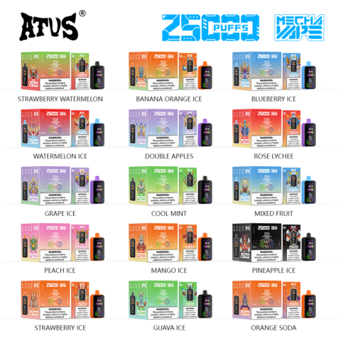 DE022 35000 Puffs Disposable Vape with Full screen rechargeable and adjustable airflow ATVS Vape