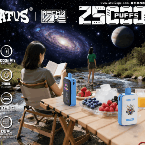 DE022 35000 Puffs Disposable Vape with Full screen rechargeable and adjustable airflow ATVS Vape