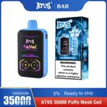 35000 Puffs Disposable Vape with Full screen rechargeable Hot sale mini vape 35K 25000 PuffsTYPE-C Charging Port Disposable E-Cigarette Pen 0% 2%  Nic ATVS Vape
