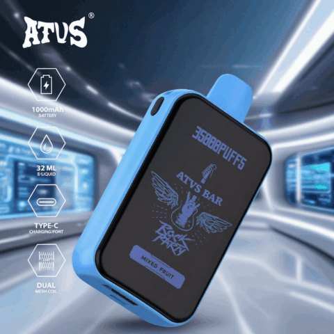 DE022 35000 Puffs Disposable Vape with Full screen rechargeable and adjustable airflow ATVS Vape