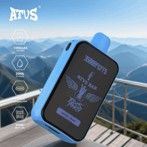 DE022 35000 Puffs Disposable Vape with Full screen rechargeable and adjustable airflow ATVS Vape