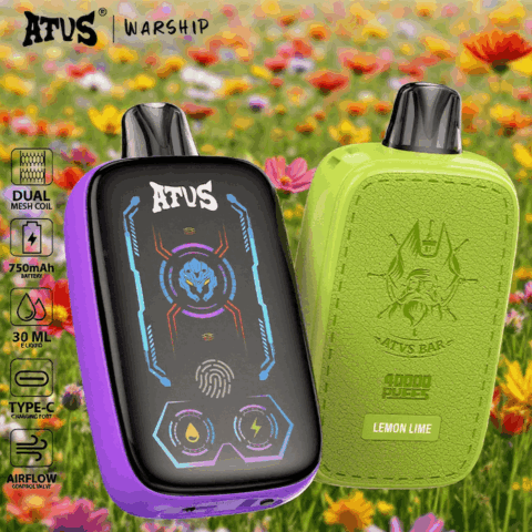 DE023 40000 Puffs Disposable Vape with Full screen rechargeable and adjustable airflow ATVS Vape