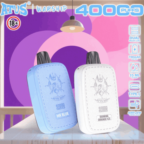 DE023 40000 Puffs Disposable Vape with Full screen rechargeable and adjustable airflow ATVS Vape