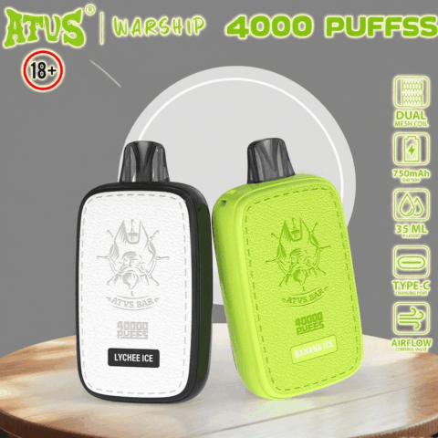 DE023 40000 Puffs Disposable Vape with Full screen rechargeable and adjustable airflow ATVS Vape