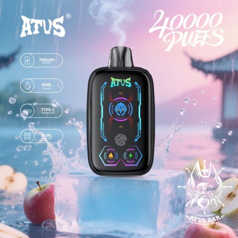 DE023 40000 Puffs Disposable Vape with Full screen rechargeable and adjustable airflow ATVS Vape