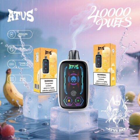 DE023 40000 Puffs Disposable Vape with Full screen rechargeable and adjustable airflow ATVS Vape