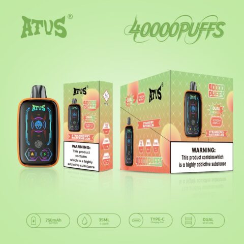 DE023 40000 Puffs Disposable Vape with Full screen rechargeable and adjustable airflow ATVS Vape