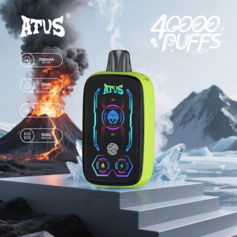 DE023 40000 Puffs Disposable Vape with Full screen rechargeable and adjustable airflow ATVS Vape