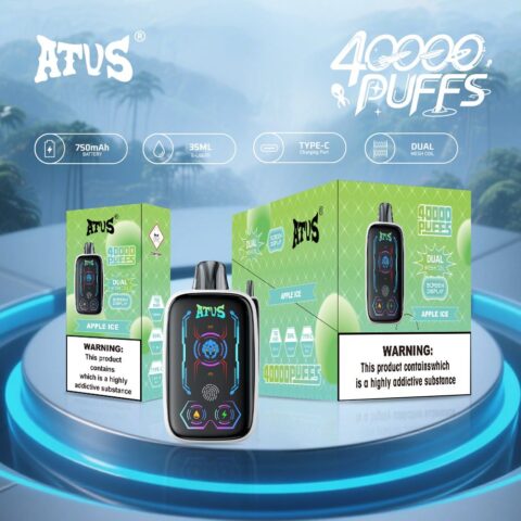 DE023 40000 Puffs Disposable Vape with Full screen rechargeable and adjustable airflow ATVS Vape