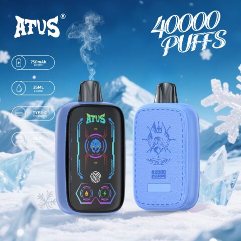 DE023 40000 Puffs Disposable Vape with Full screen rechargeable and adjustable airflow ATVS Vape