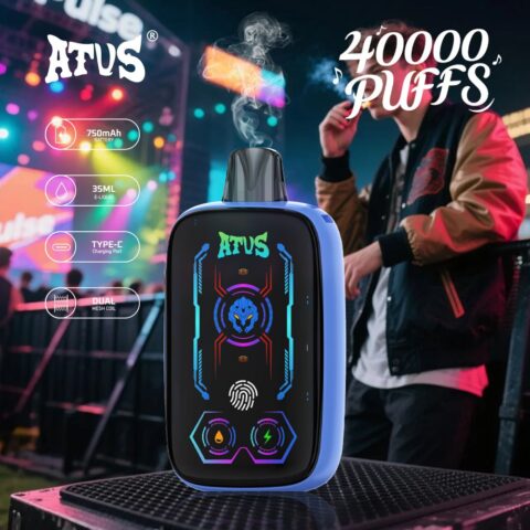 DE023 40000 Puffs Disposable Vape with Full screen rechargeable and adjustable airflow ATVS Vape