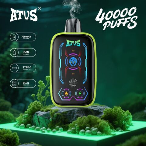 DE023 40000 Puffs Disposable Vape with Full screen rechargeable and adjustable airflow ATVS Vape