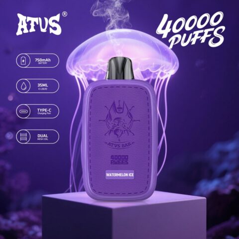 DE023 40000 Puffs Disposable Vape with Full screen rechargeable and adjustable airflow ATVS Vape