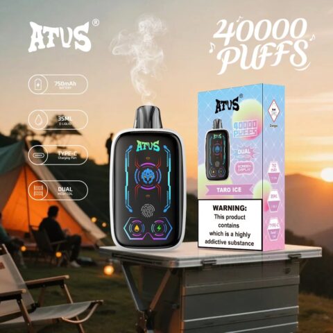 DE023 40000 Puffs Disposable Vape with Full screen rechargeable and adjustable airflow ATVS Vape