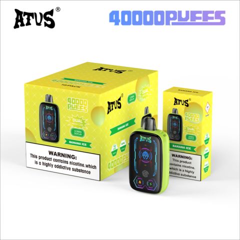 DE023 40000 Puffs Disposable Vape with Full screen rechargeable and adjustable airflow ATVS Vape