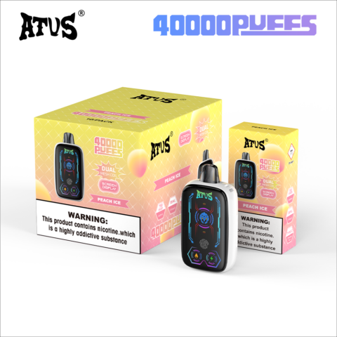 DE023 40000 Puffs Disposable Vape with Full screen rechargeable and adjustable airflow ATVS Vape