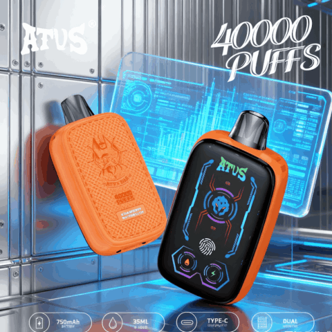 DE023 40000 Puffs Disposable Vape with Full screen rechargeable and adjustable airflow ATVS Vape