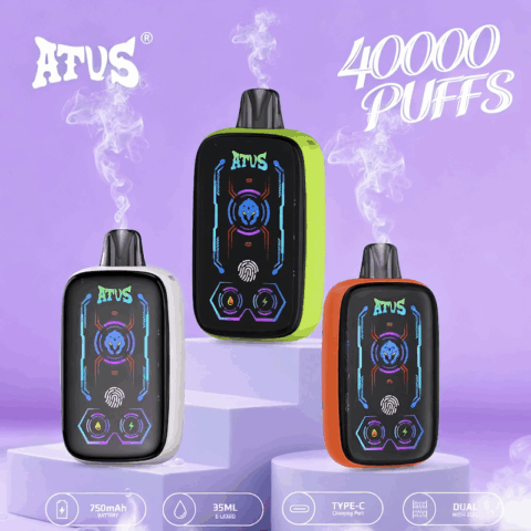 DE023 40000 Puffs Disposable Vape with Full screen rechargeable and adjustable airflow ATVS Vape