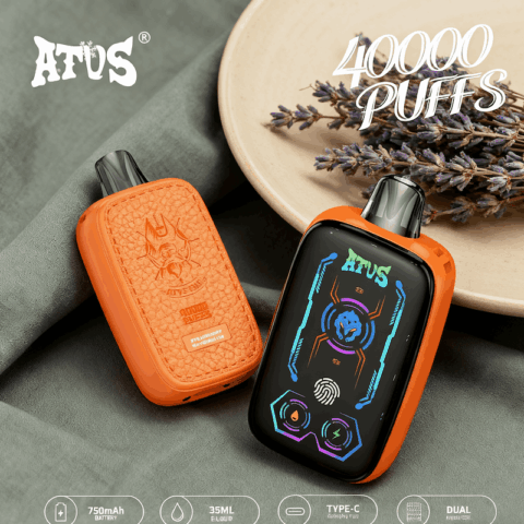 DE023 40000 Puffs Disposable Vape with Full screen rechargeable and adjustable airflow ATVS Vape