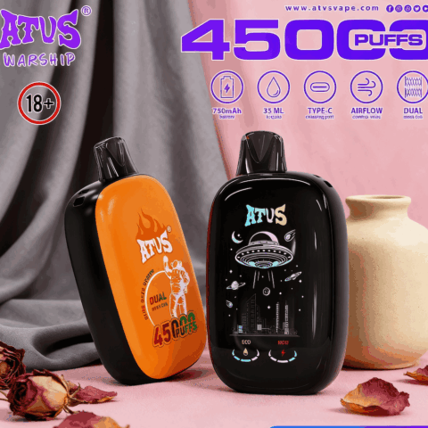 DE023 40000 Puffs Disposable Vape with Full screen rechargeable and adjustable airflow ATVS Vape