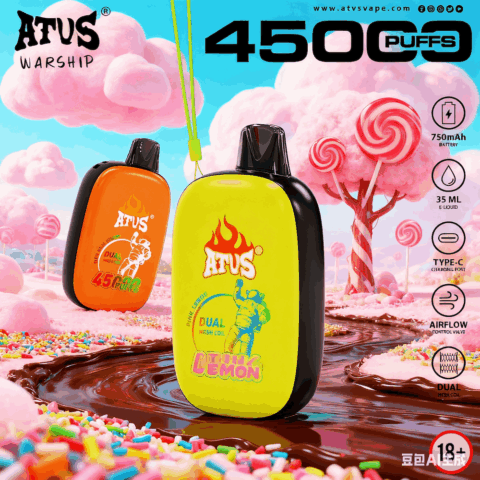 DE023 40000 Puffs Disposable Vape with Full screen rechargeable and adjustable airflow ATVS Vape