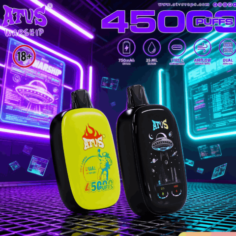 DE023 40000 Puffs Disposable Vape with Full screen rechargeable and adjustable airflow ATVS Vape