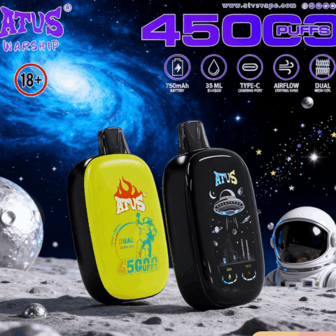 DE023 40000 Puffs Disposable Vape with Full screen rechargeable and adjustable airflow ATVS Vape
